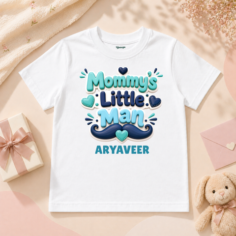 Adorable Baby Boy Featuring Mommy’s Little Man With Cute Mustache