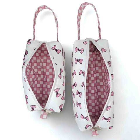 Classy Bow Print Maxi Pouch Set