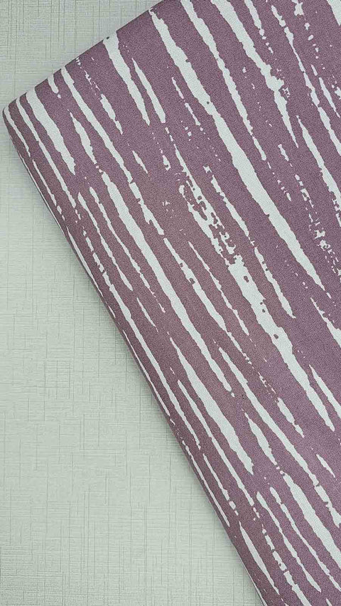 Vibrant purple and white striped fabric