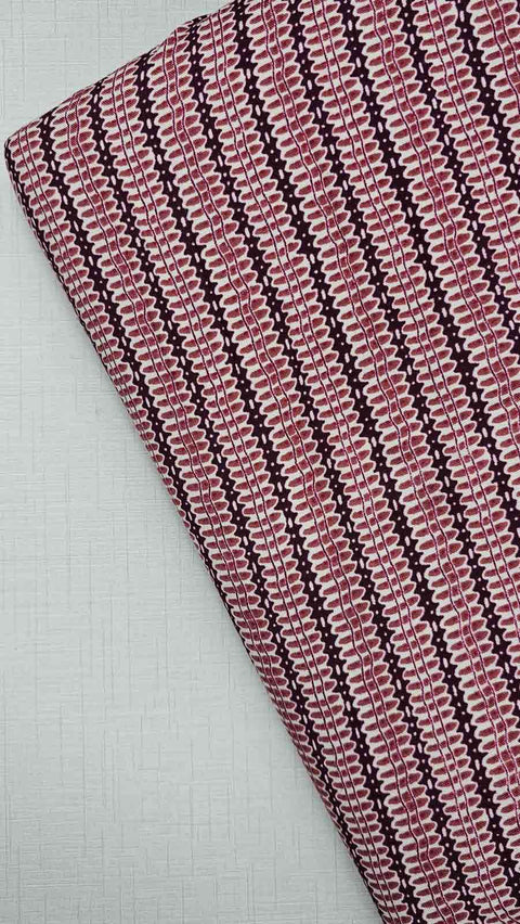 Stylish pink and black striped fabric