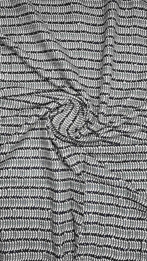 Stylish black and white fabric