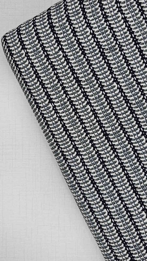 Stylish black and white fabric
