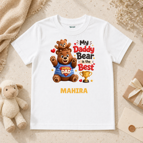 Super Cute Daddy Bear Is The Best Little Love Trophy Kids