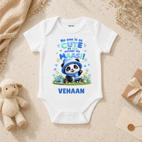 Delightful Kids Celebrating Cute Baby With Panda And Loving Maasi