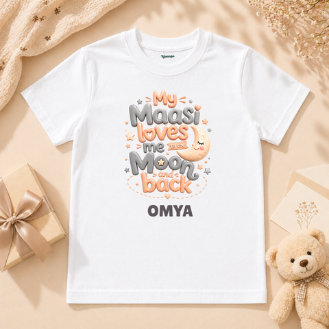 Sweet Baby Outfit Featuring My Maasi Loves Me To The Moon And Back