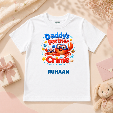 Adorable Daddy’s Partner In Crime Baby Crab Ocean Adventure