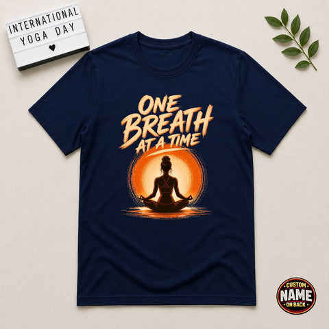 One Breath at a Time Girl Printed Tshirt