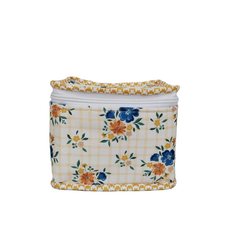 BLUEBELL BUTTERSCOTCH CHECKS PRINT EARRING ORGANIZER