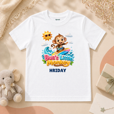 Bua’s Little Monkey Cute Baby Boy Surfing Fun Summer