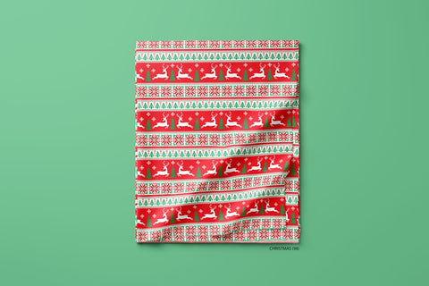 Christmas Tribal with Red
