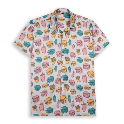 PLAYFUL FOOD THEMED PRINTED SHIRT