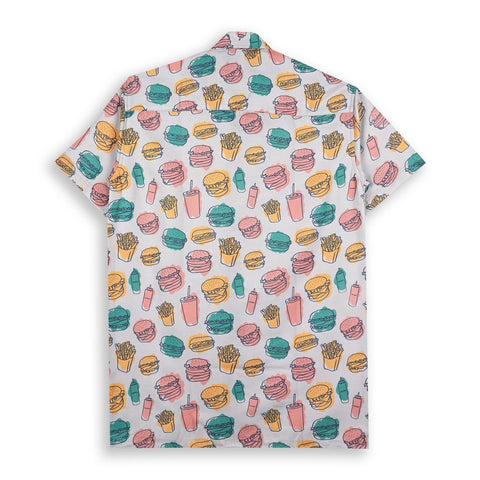 PLAYFUL FOOD THEMED PRINTED SHIRT