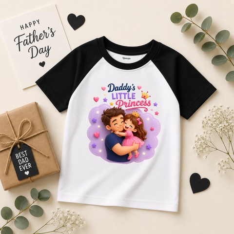 DADDY PRINCESS TEE Raglan Tees