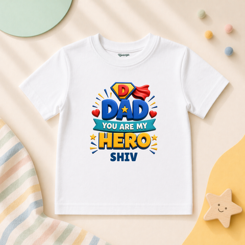 SUPER DAD HERO KIDS SHIRT