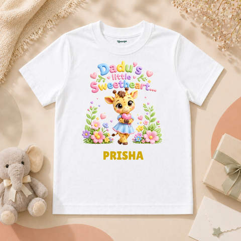 Dadu’s Little Sweetheart Cute Baby Giraffe Floral Love