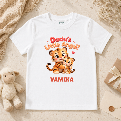 Adorable Dadu’s Little Angel Tiger Cub Hug Love Baby