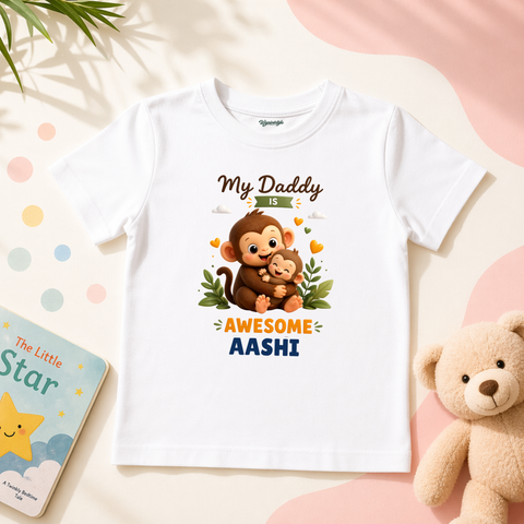 MY DAD IS AWESOME BABY TEE