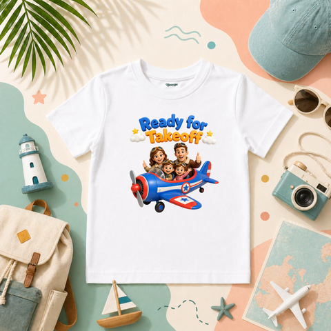 Ready for Takeoff Kids Travel Adventure T-Shirt