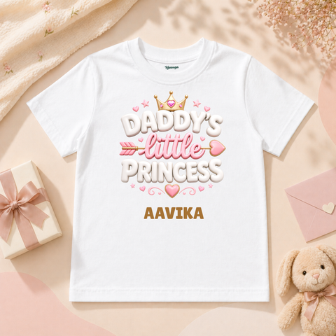 Daddy’s Little Princess Charming Heart And Crown