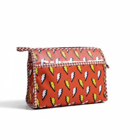 FLASH PRINT TRIOZIP TOILETRY BAG