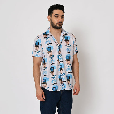 CRAZY DAD PRINTED SHIRT