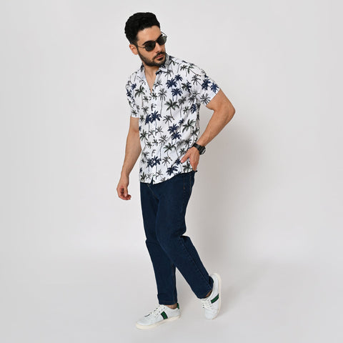 PALM TREE PRINTED SHIRT