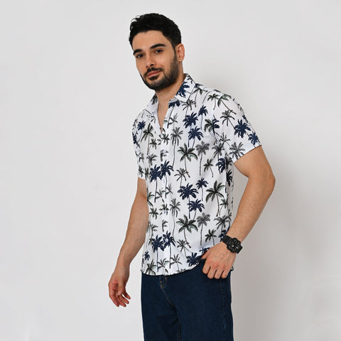 PALM TREE PRINTED SHIRT