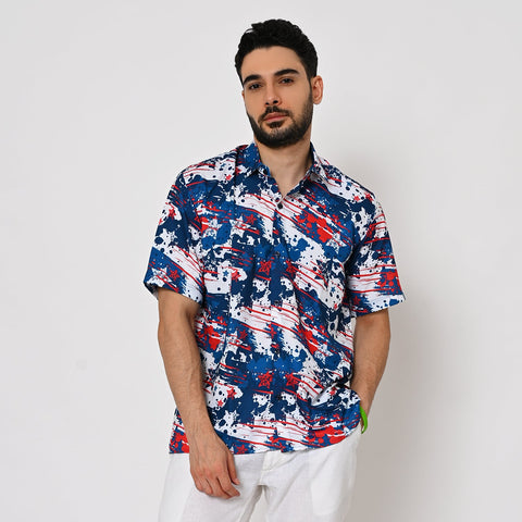 TIE DIE STAR PRINTED SHIRT