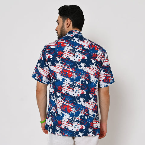 TIE DIE STAR PRINTED SHIRT
