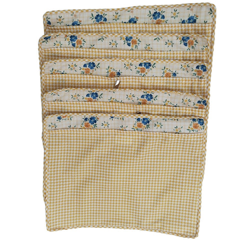 BLUEBELL BUTTERSCOTCH CHECKS PRINT GRAND SAREE ORGANIZER