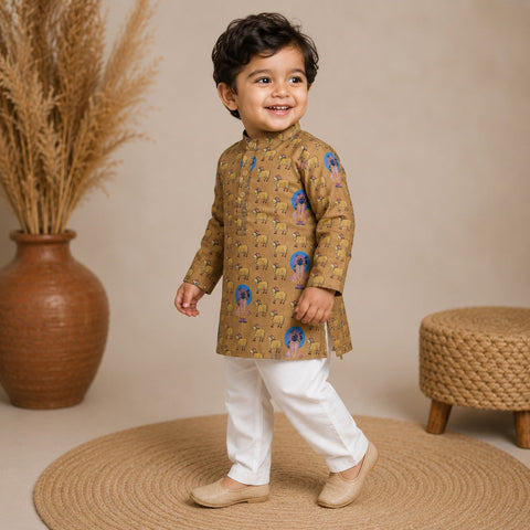 Heritage Pichwai Kurta Set
