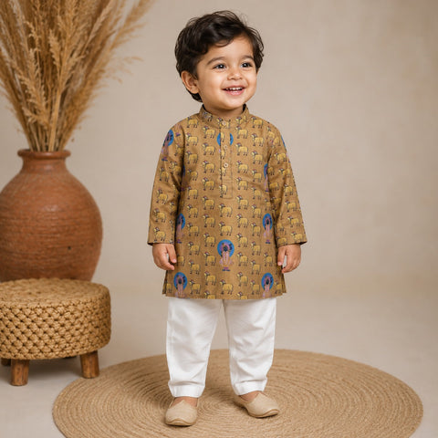 Heritage Pichwai Kurta Set