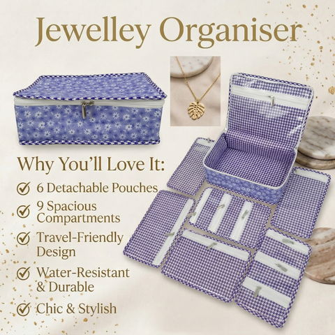 LILAC DAISY DREAM PRINT JEWELRY ORGANIZER