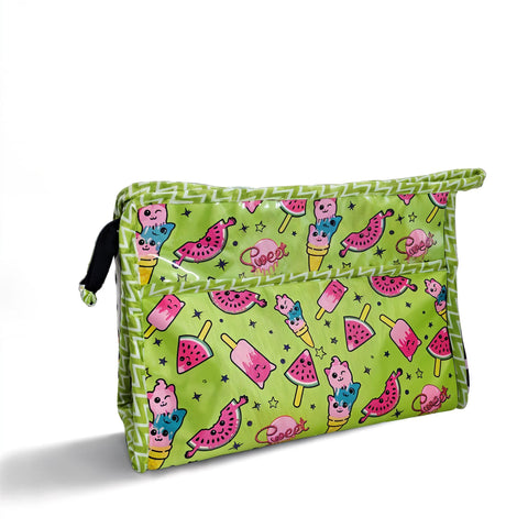 Tropical Bliss Print TrioZip Toiletry Bag