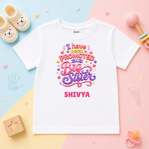 Big Sister Promotion Personalized Kids T-Shirt