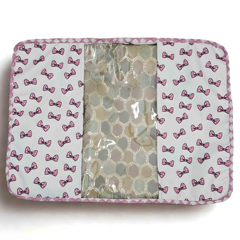 Classy Bow Print Grand Saree Organizer