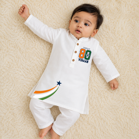 Freedom Club 80th India Personalized Kurta for Kids