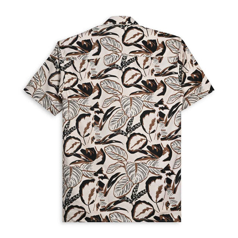 UNIQUE BROWN & BLACK FLORAL PRINTED SHIRT