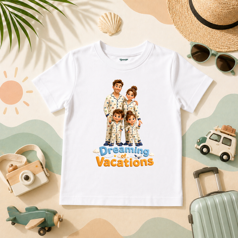 Dreaming of Vacations Family Travel Kids T-Shirt