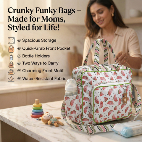 WATERMELON DREAM PRINT Baby Diaper Bag