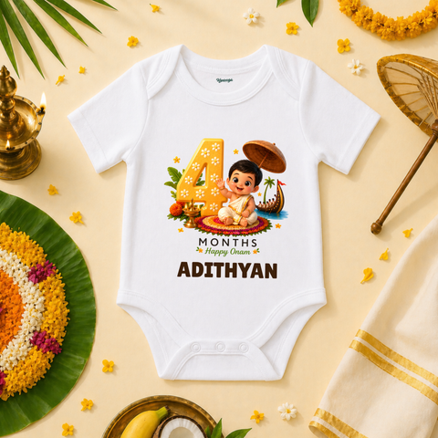 Happy First Onam Traditional Baby Boy