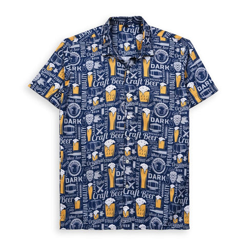 FUNKY BEER MUGS PRINTED SHIRT