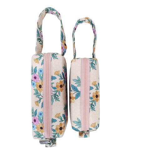 SUNRISE PETALS PRINT SMALL DUO POUCH SET