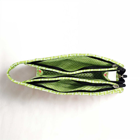 Tropical Bliss Print TrioZip Toiletry Bag