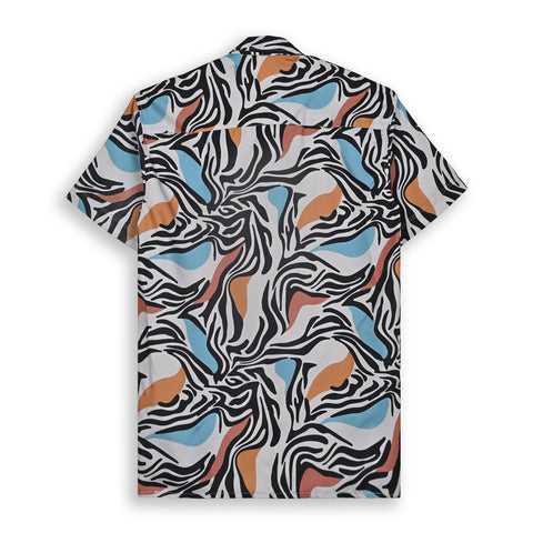 LIGHT COLOUR ZEBRA PRINTED SHIRT