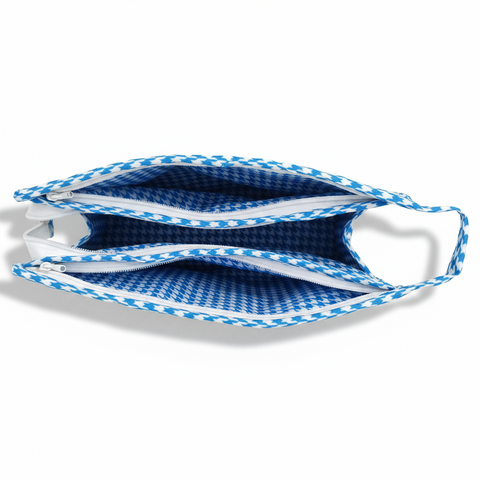 SUPER CAT PRINT TRIOZIP TOILETRY BAG