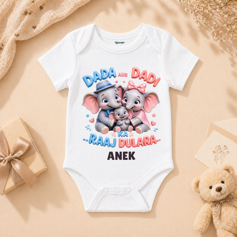 Cute Elephant Family Dada Aur Dadi Ka Raaj Dulara Baby