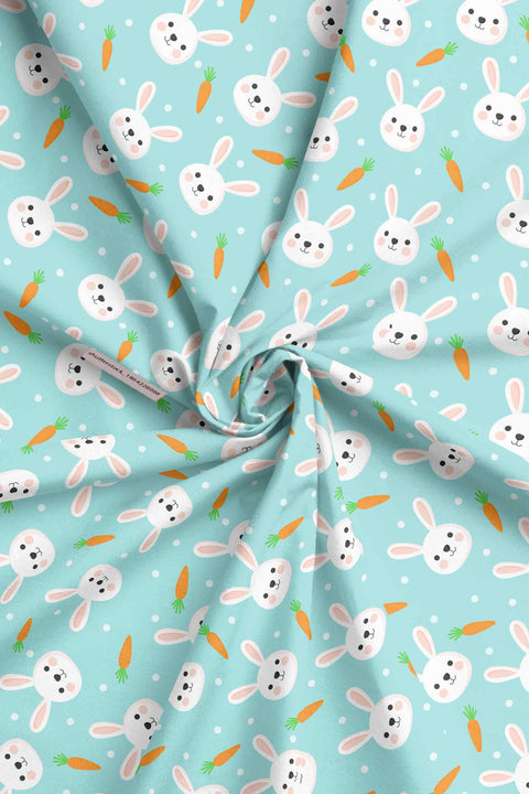 Rabbit with carrot Print