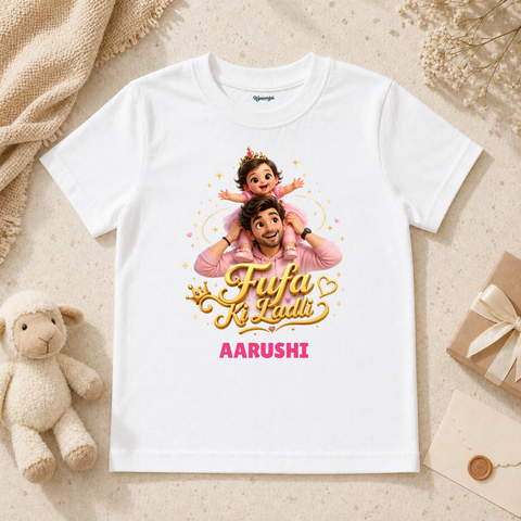 Fufa Ki Ladli Cute Baby Girl With Daddy Love And Royal Princess Vibes