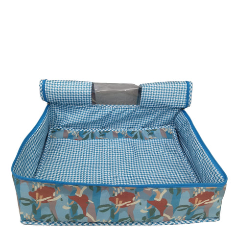 COBALT CAMO JUNGLE PRINT GRAND SAREE ORGANIZER